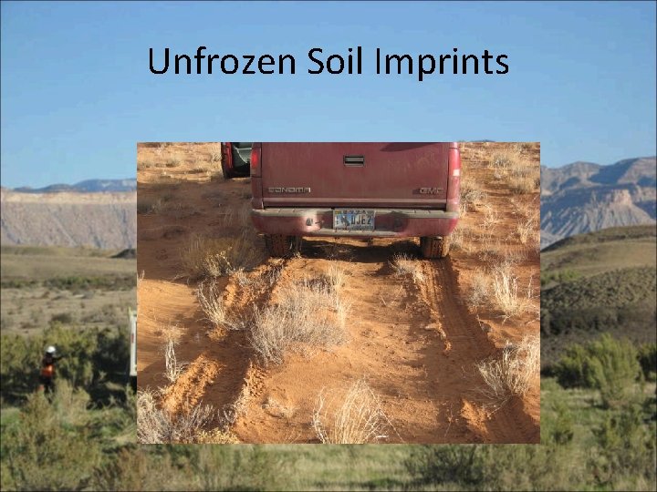 Unfrozen Soil Imprints 