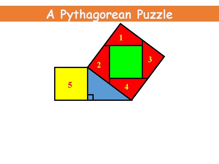 A Pythagorean Puzzle 1 3 2 5 4 