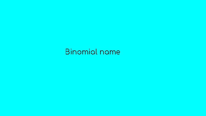 Binomial name 