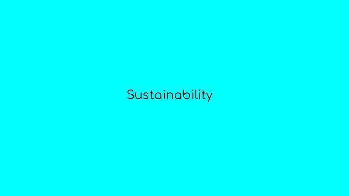 Sustainability 