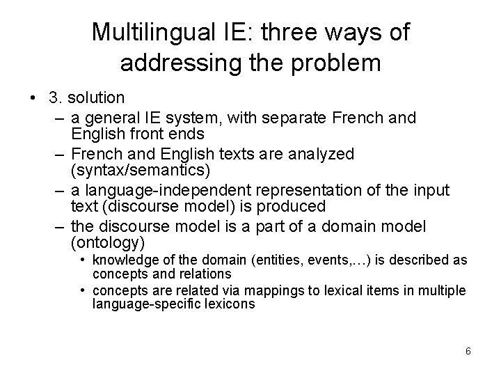 Processing of large document collections Part 10 Information