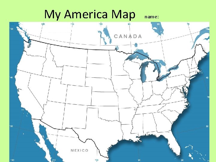 My America Map name: 