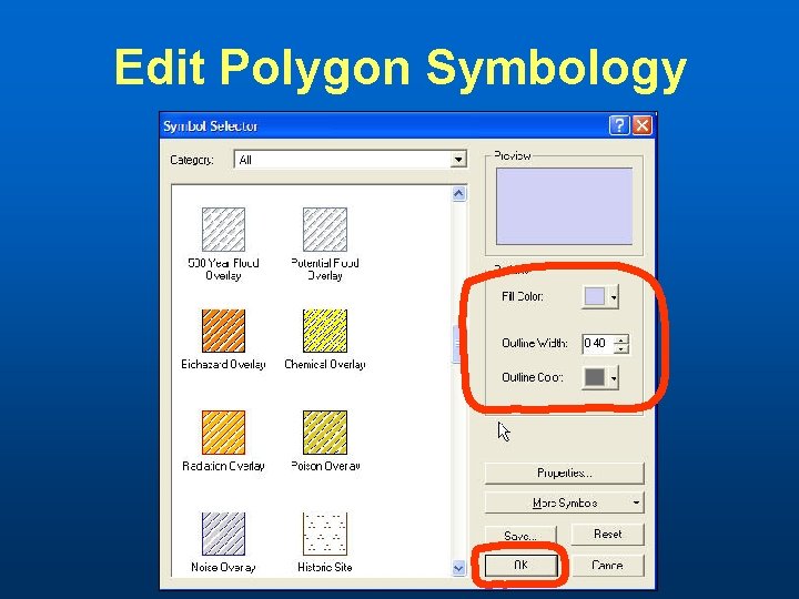 Edit Polygon Symbology 