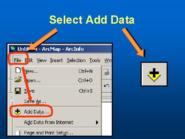 Select Add Data 