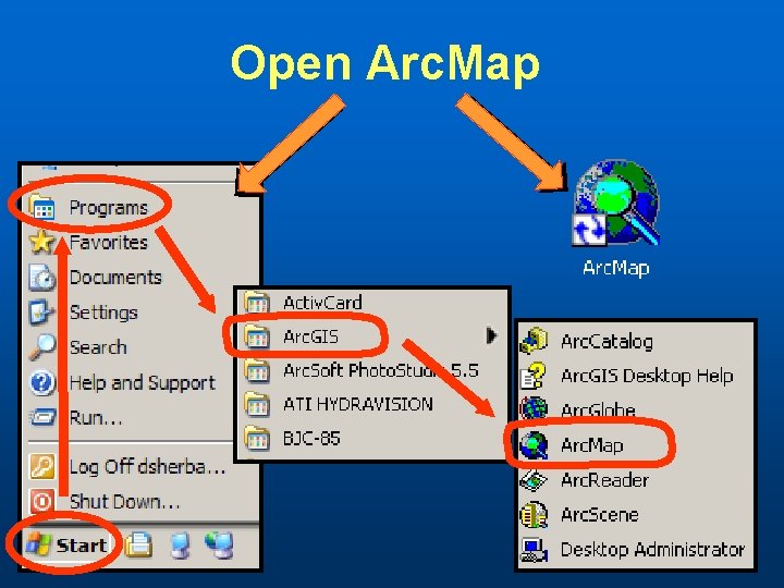 Open Arc. Map 