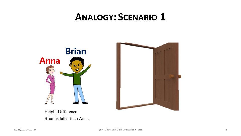 ANALOGY: SCENARIO 1 Anna 12/25/2021 8: 20 PM Brian § 9. 4: Direct and