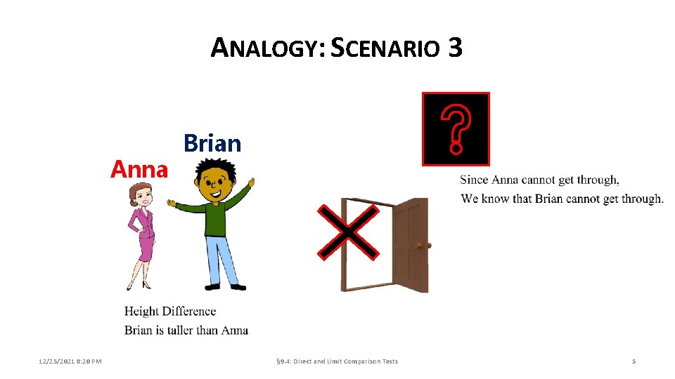 ANALOGY: SCENARIO 3 Anna 12/25/2021 8: 20 PM Brian § 9. 4: Direct and