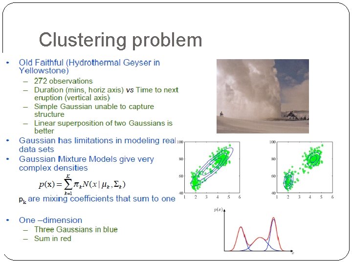Clustering problem Clustering problem