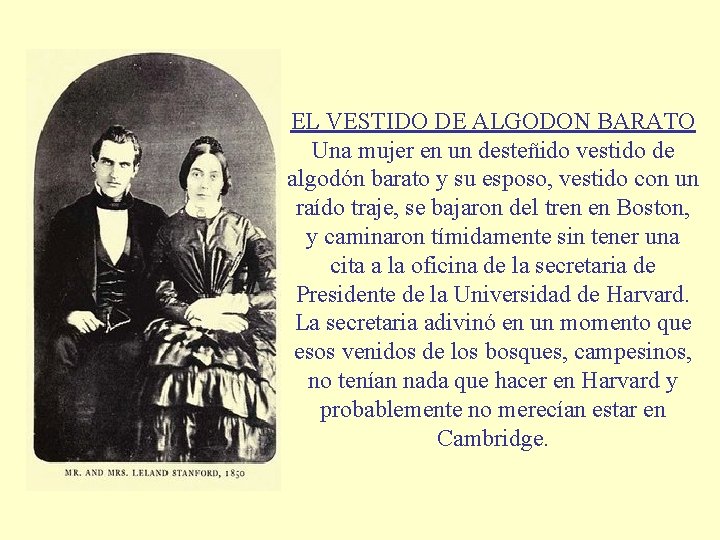 EL VESTIDO DE ALGODON BARATO Una mujer en un desteñido vestido de algodón barato