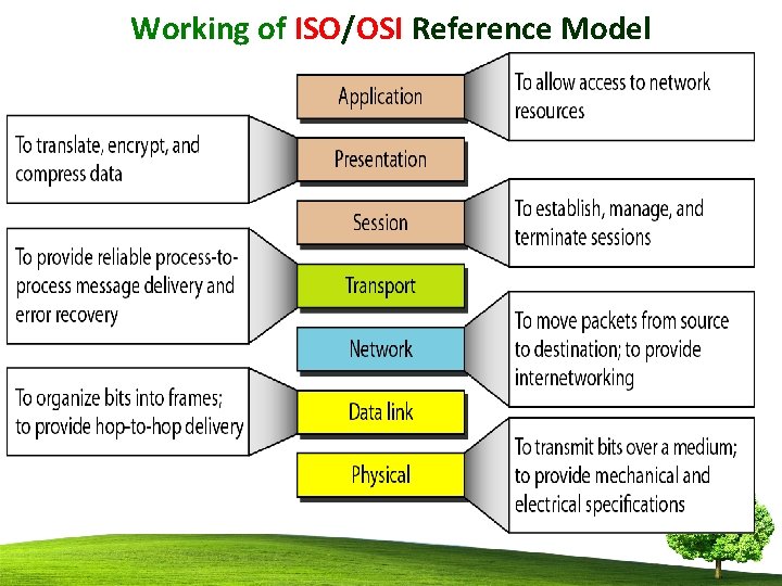 Working of ISO/OSI Reference Model 