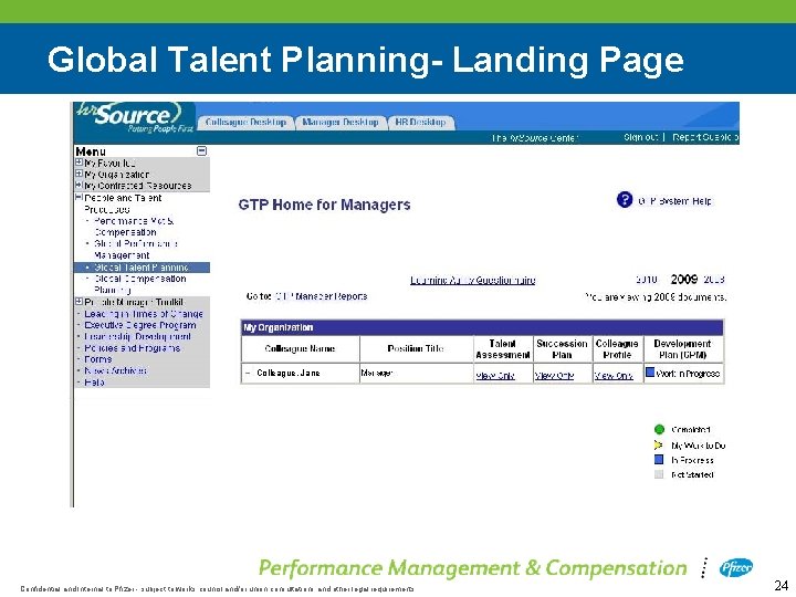 Global Talent Planning- Landing Page Colleague, Jane Confidential and Internal to Pfizer - subject