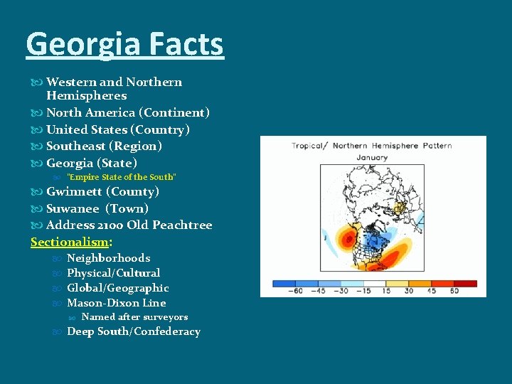 Georgia Facts Western and Northern Hemispheres North America (Continent) United States (Country) Southeast (Region)