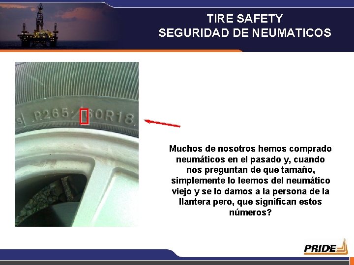 TIRE SAFETY SEGURIDAD DE NEUMATICOS Muchos de nosotros hemos comprado neumáticos en el pasado