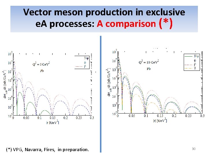 Vector meson production in exclusive Photon – Induced Interactions: e. A processes: A comparison