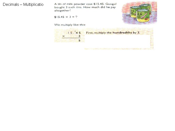 Decimals – Multiplication 