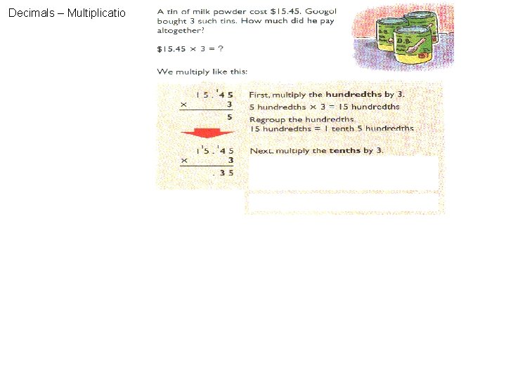 Decimals – Multiplication 