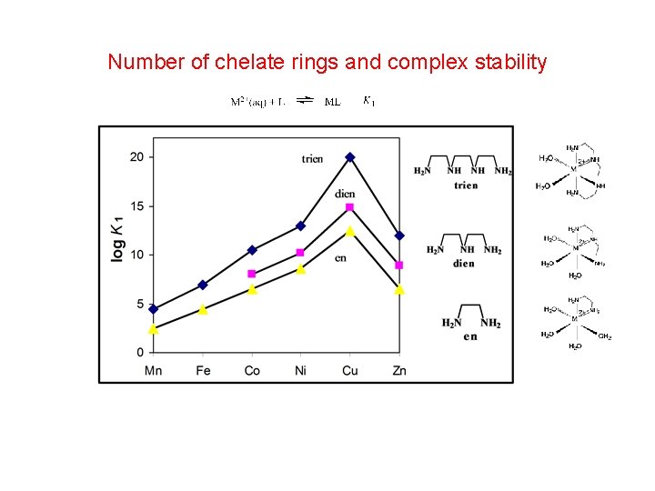 Number of chelate rings and complex stability 