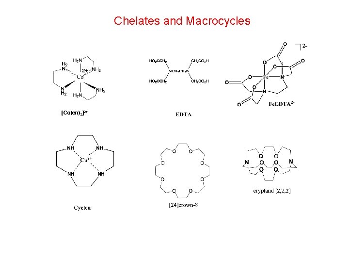 Chelates and Macrocycles [Co(en)3]2+ 