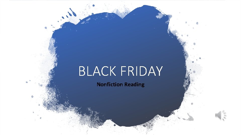 BLACK FRIDAY Nonfiction Reading 