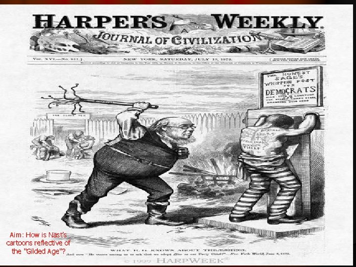 Aim: How is Nast’s cartoons reflective of the "Gilded Age"? 