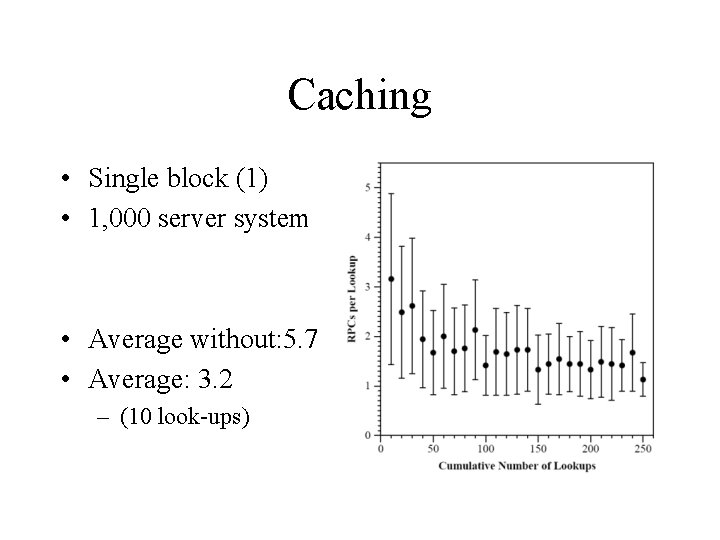 Caching • Single block (1) • 1, 000 server system • Average without: 5.