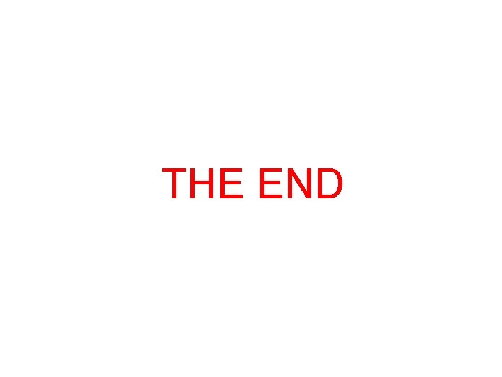 THE END 