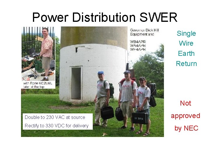 Power Distribution SWER Single Wire Earth Return Not Double to 230 VAC at source