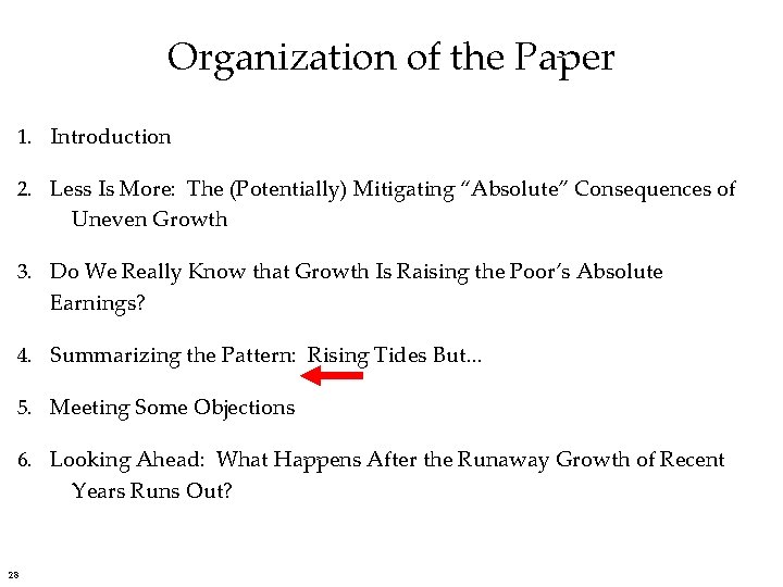 Organization of the Paper 1. Introduction 2. Less Is More: The (Potentially) Mitigating “Absolute”