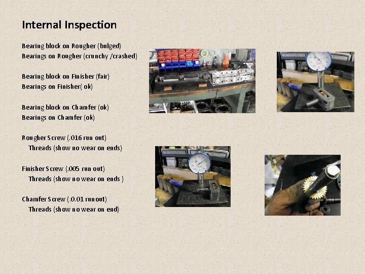 Trinity Mexico Boring Bar Repair Report CMES BAR