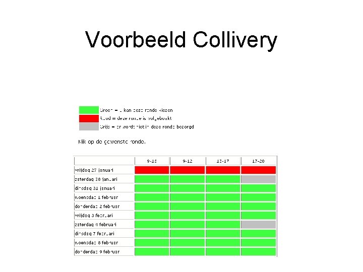 Voorbeeld Collivery 