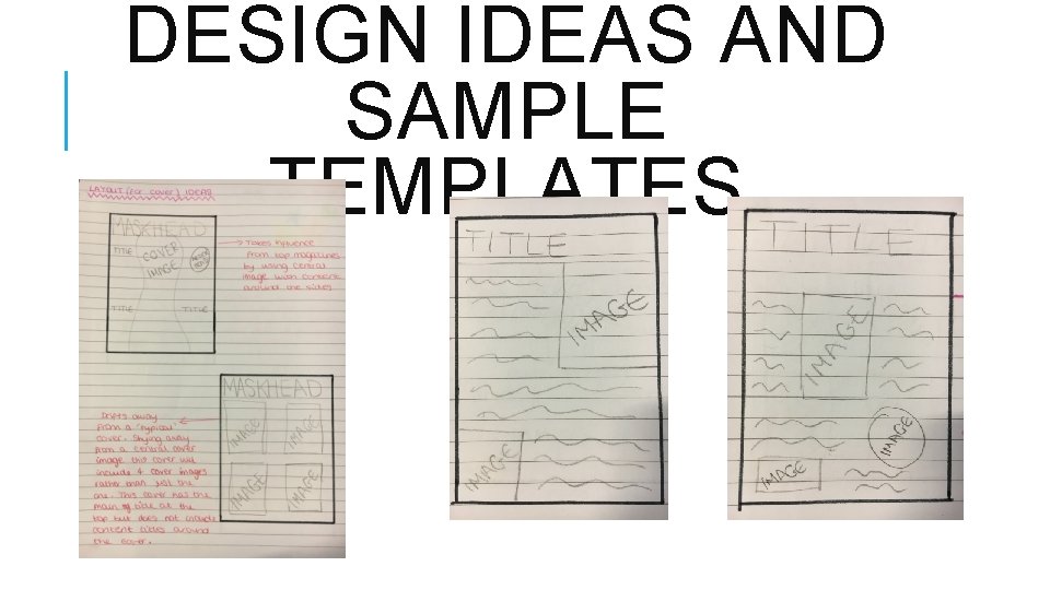 DESIGN IDEAS AND SAMPLE TEMPLATES 