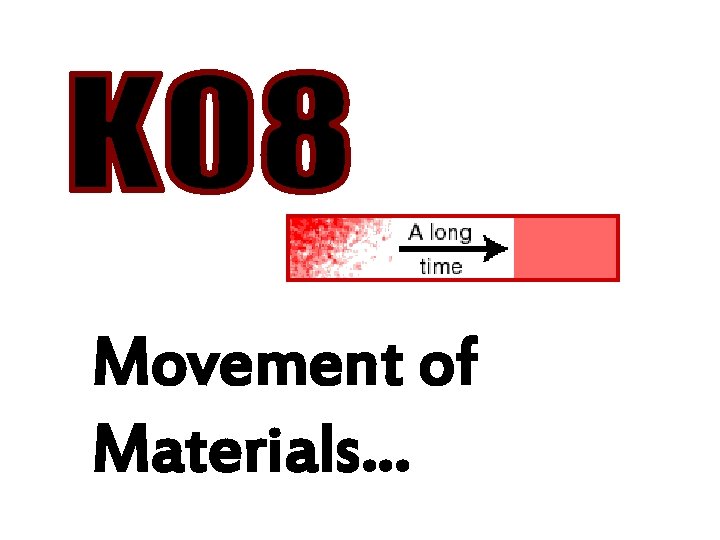 Movement of Materials… 