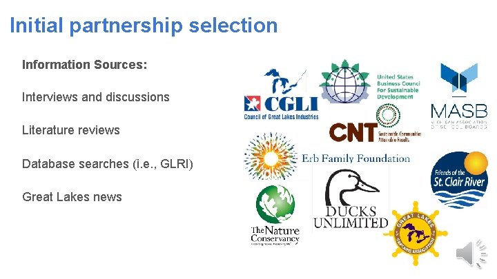 NOAA Great Lakes Strategic Partnership Washington D C