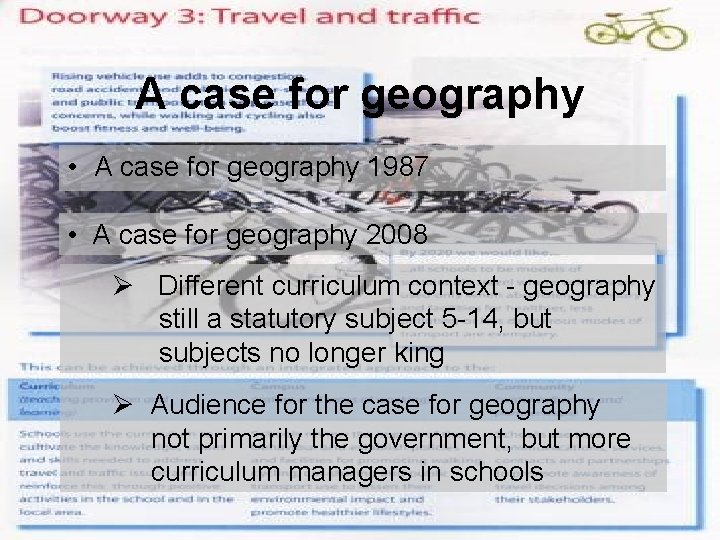 A case for geography • A case for geography 1987 • A case for