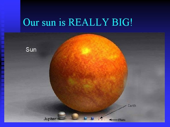 Our sun is REALLY BIG! 