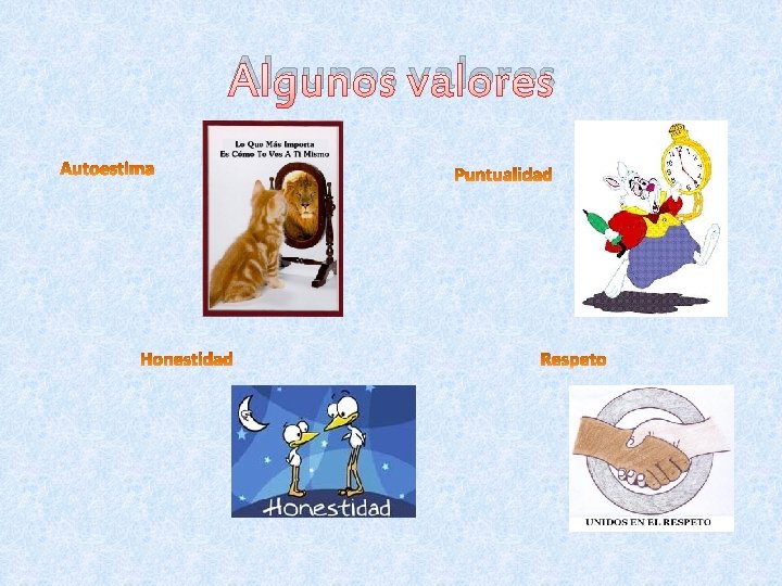 Algunos valores 