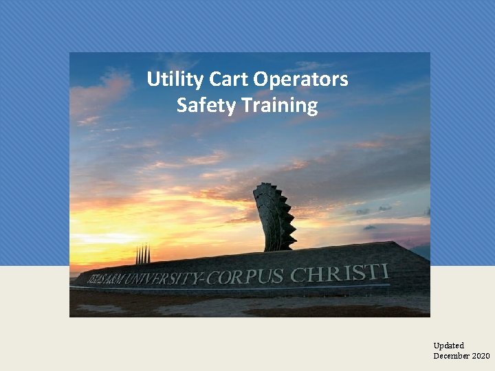 Utility Cart Operators Safety Training Updated December 2020 