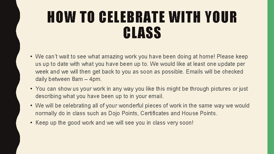 HOW TO CELEBRATE WITH YOUR CLASS • We can’t wait to see what amazing