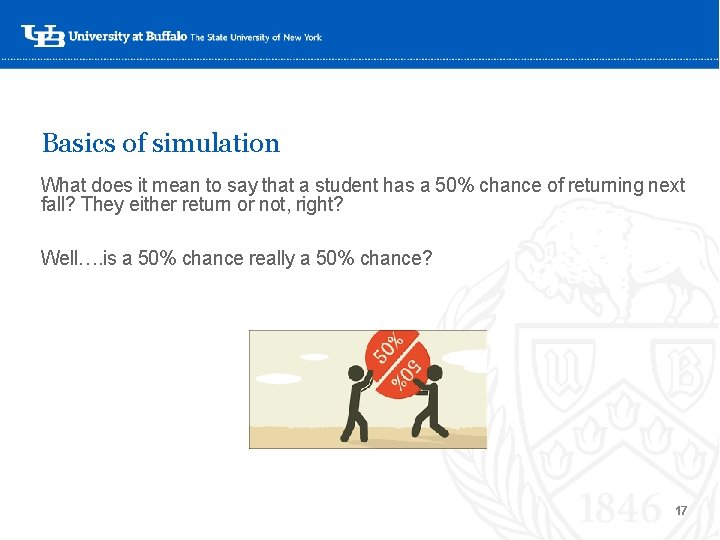 Basics of simulation What does it mean to say that a student has a Basics of simulation What does it mean to say that a student has a