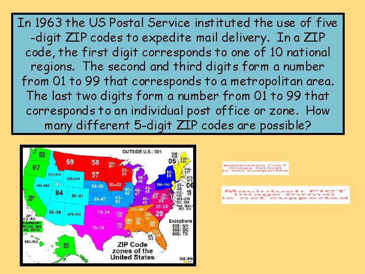 In 1963 the US Postal Service instituted the use of five -digit ZIP codes In 1963 the US Postal Service instituted the use of five -digit ZIP codes