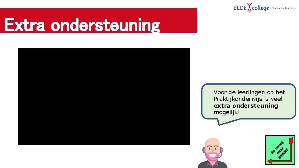 Extra ondersteuning Voor de leerlingen op het Praktijkonderwijs is veel extra ondersteuning mogelijk! 