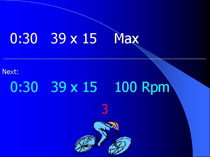 0: 30 39 x 15 Max Next: 0: 30 39 x 15 100 Rpm