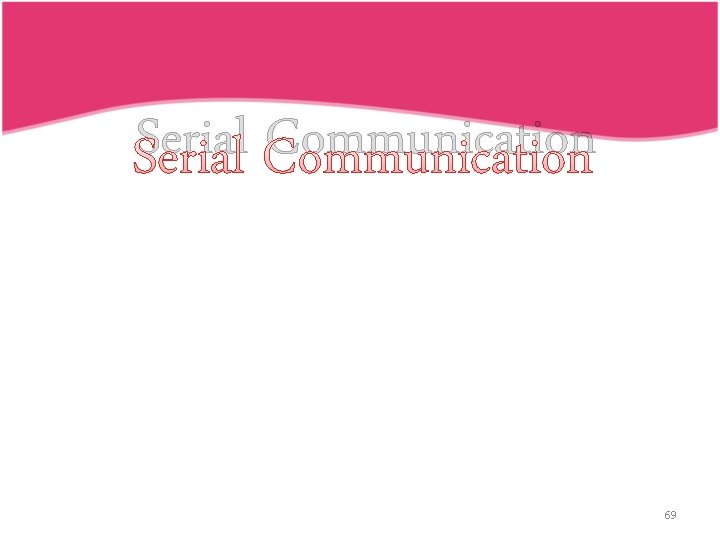 Serial Communication 69 