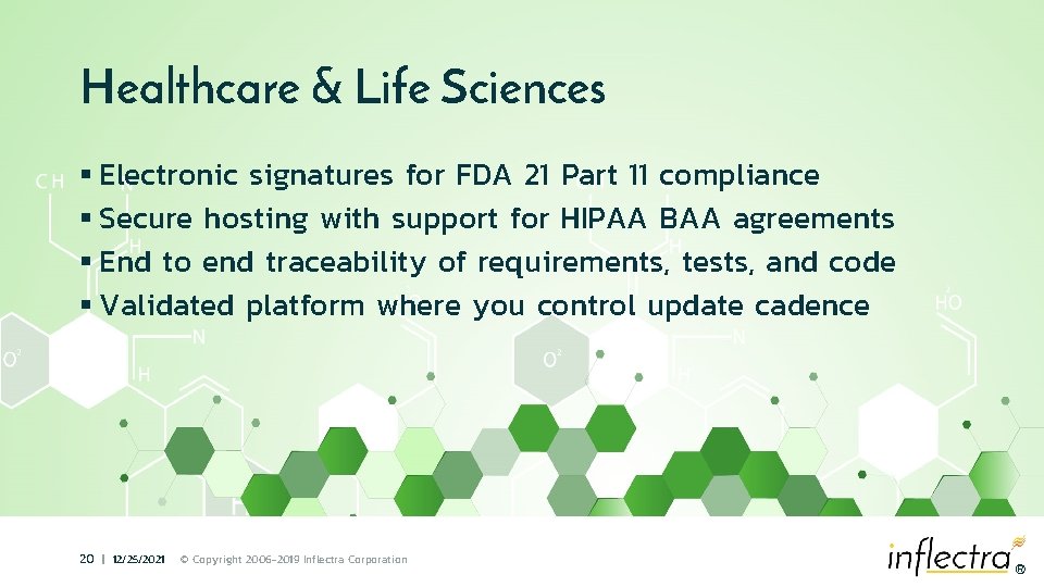Healthcare & Life Sciences § Electronic signatures for FDA 21 Part 11 compliance §