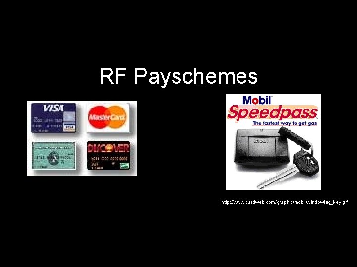 RF Payschemes http: //www. cardweb. com/graphic/mobil/windowtag_key. gif 