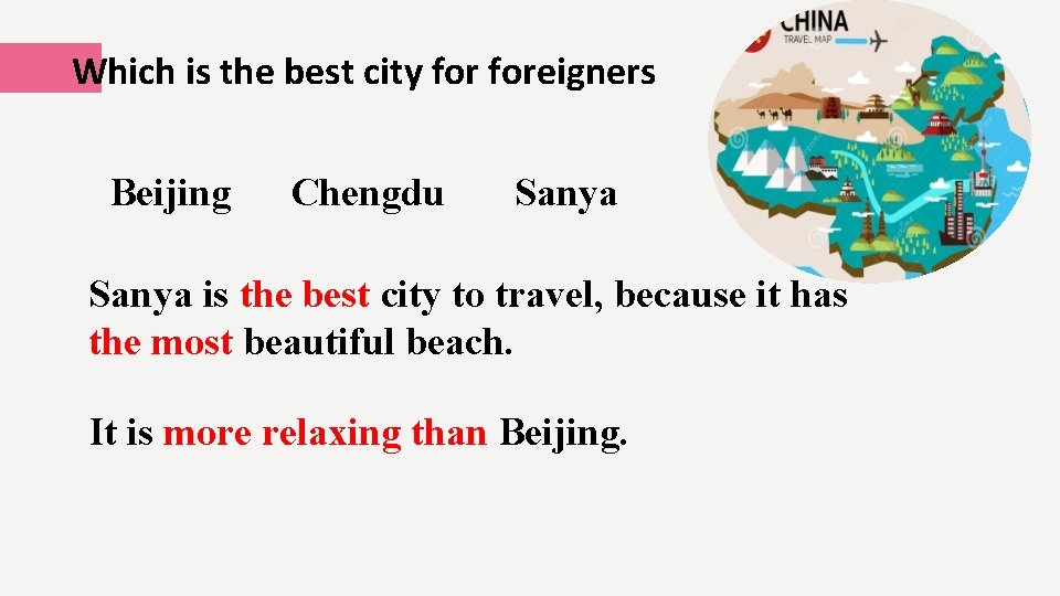 Which is the best city foreigners Beijing Chengdu Sanya is the best city to