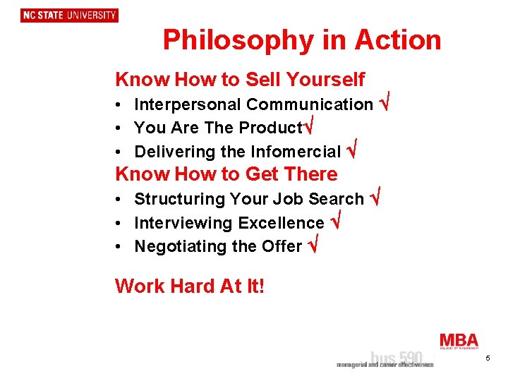 Philosophy in Action Know How to Sell Yourself • Interpersonal Communication • You Are
