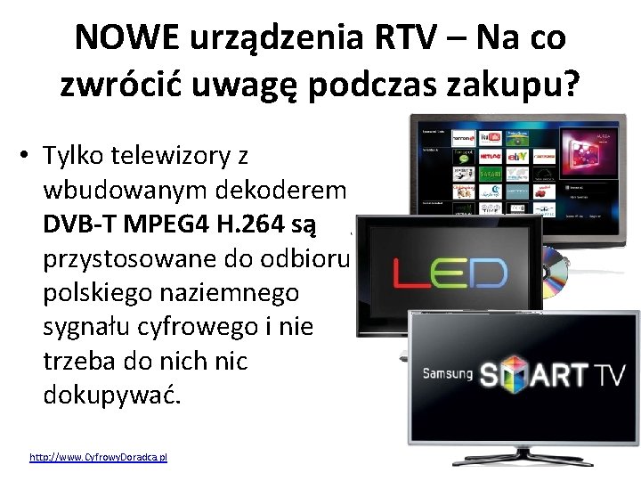 NOWE urządzenia RTV – Na co zwrócić uwagę podczas zakupu? • Tylko telewizory z