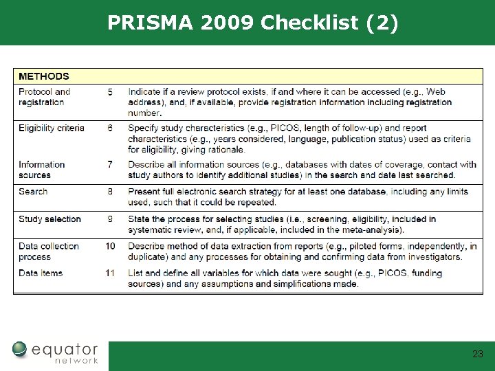 PRISMA 2009 Checklist (2) 23 