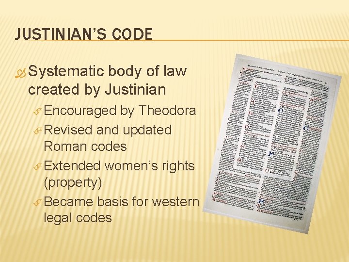 Justinian Decree The Eastern Remains of the Roman Empire THE